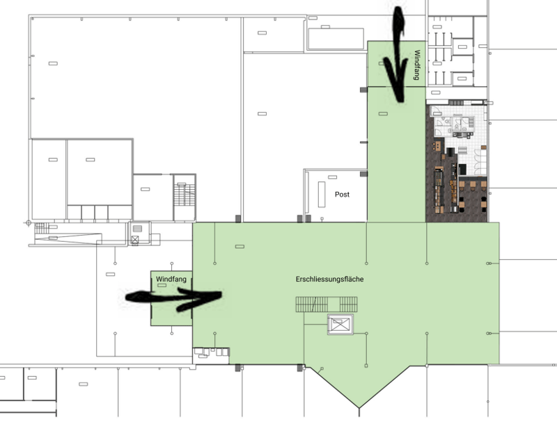 Ground floor and entrance area layout