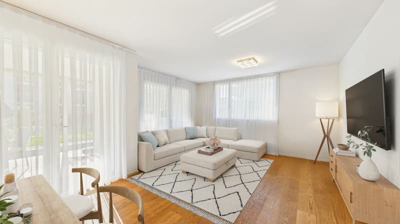 Modern 3.5 room garden apartment in the sought-after Näniker quarter (2)