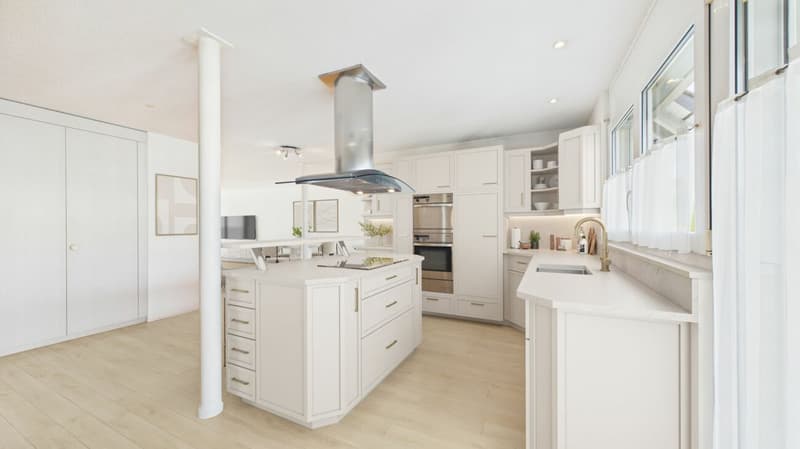 Appartement lumineux 4.5 pièces avec vue imprenable sur les montagnes et la nature (4)