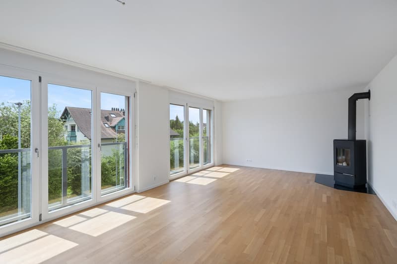 Wohnzimmer mit Schwedenofen