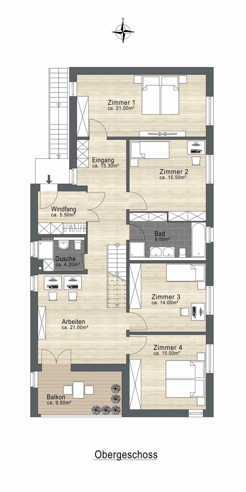 Begeisternde 5.5-Zimmer-Duplex-Wohnung mit zusätzlichem offenen Wohnraum (15)