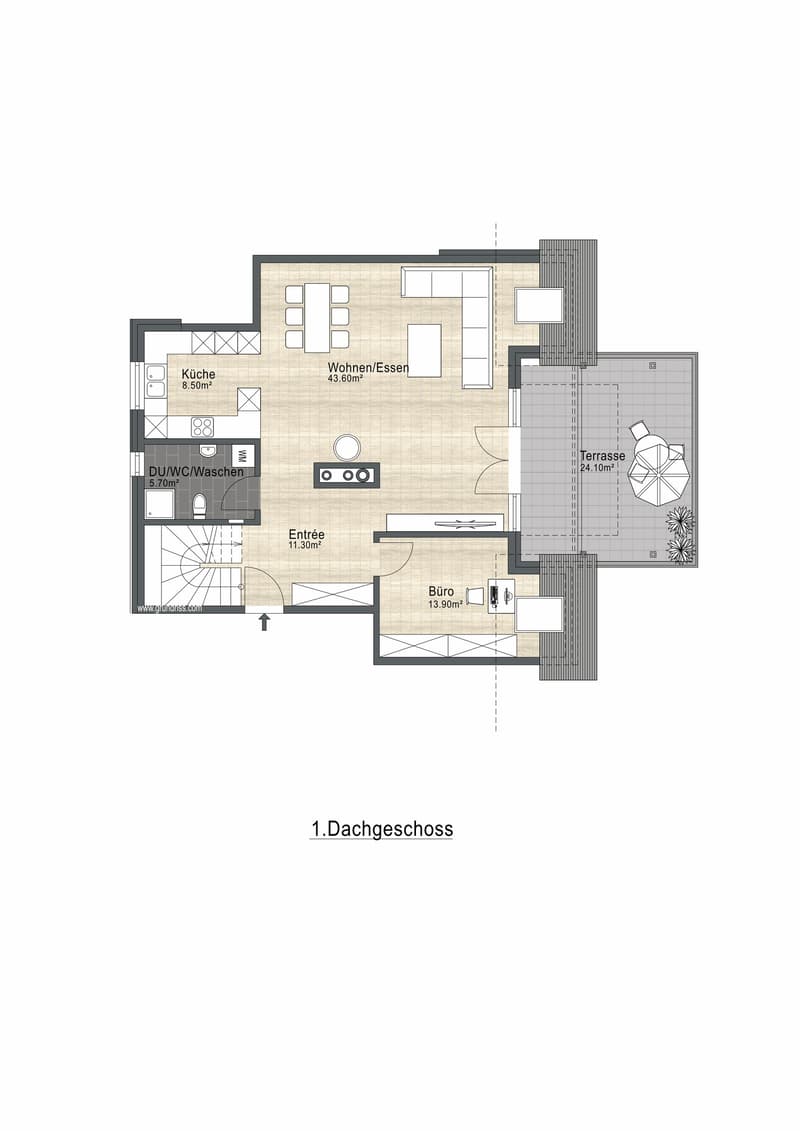 Ein Zuhause über den Dächern - grosszügige Duplex-Wohnung mit Weitsicht (6)