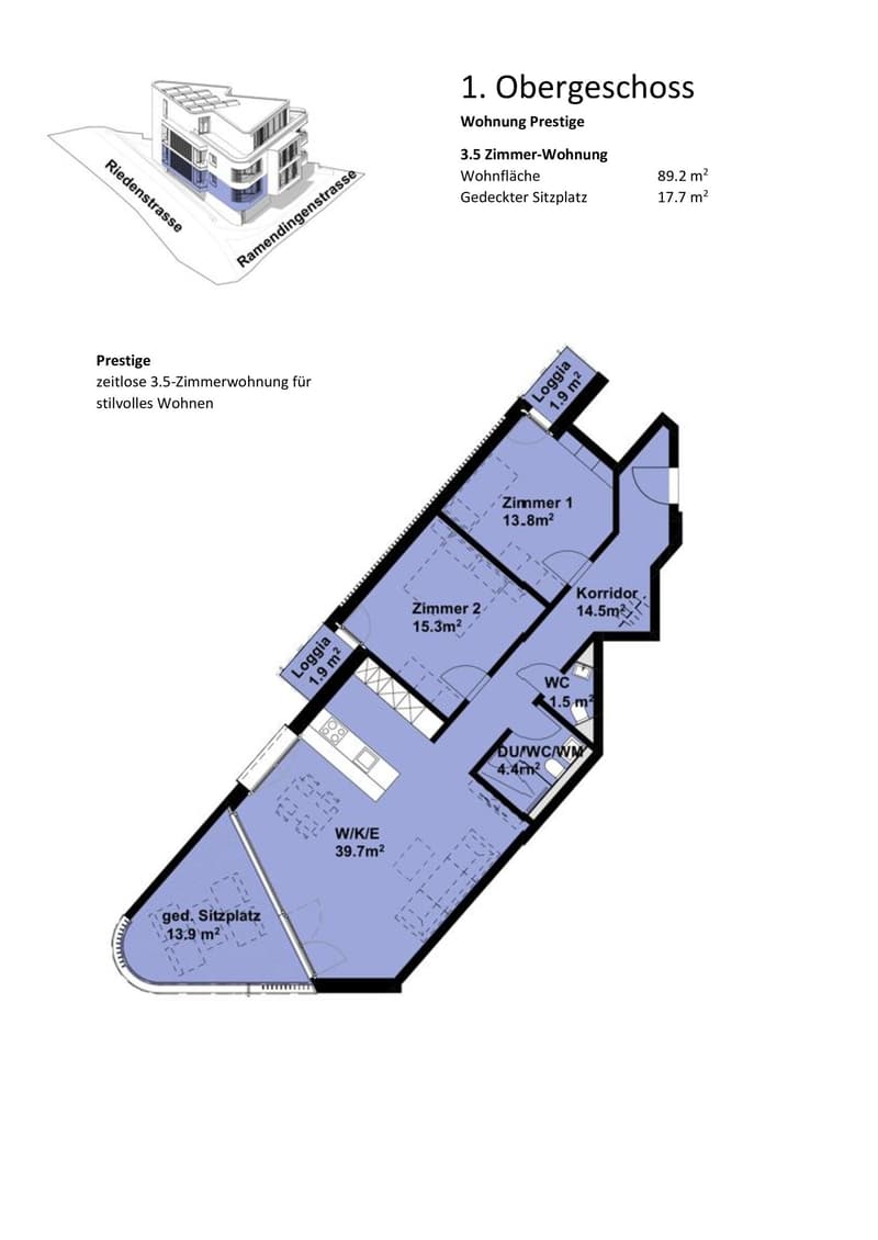 Baustart erfolgt! Neubauprojekt Triangulum Gommiswald 3.5 Zimmer Wohnung (4)