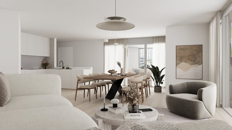 Baustart erfolgt! Neubauprojekt Triangulum Gommiswald 4.5 Zimmer Wohnung (4)