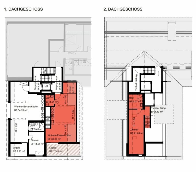 2.5-Room Maisonette Apartment on the Top Floor No. 502 (4)