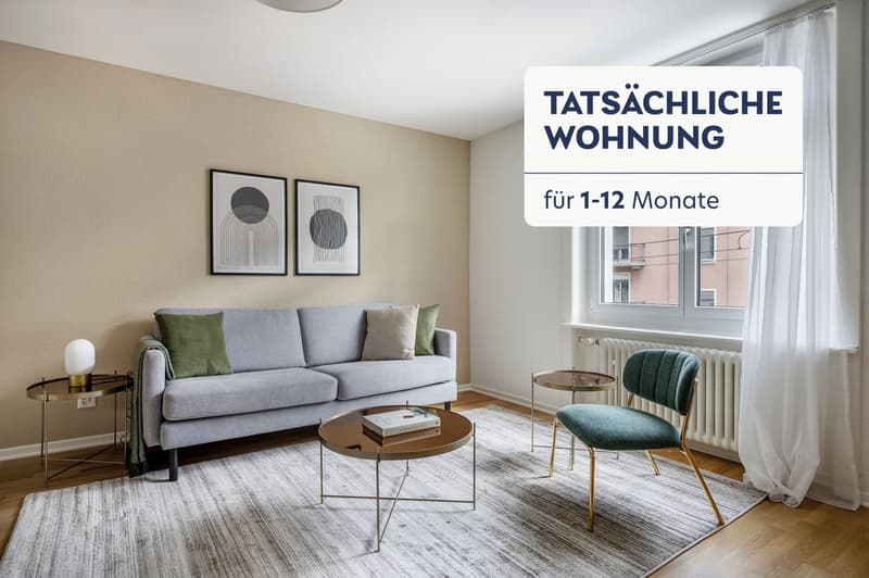 Airy Wiedikon 2.5 rooms with W/T. Close to market, by Blueground (1)