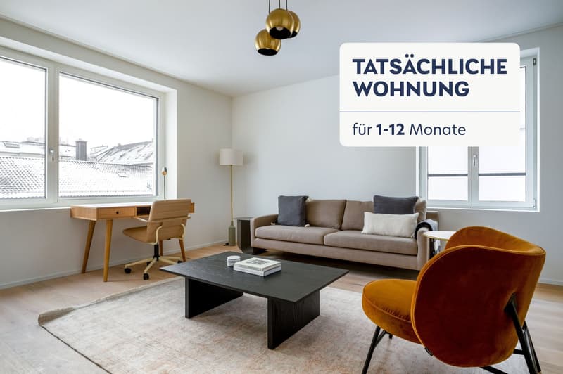 Luxury Wiedikon 2.0 rooms, basement, W/T. 3 minutes to market, via Blueground (1)