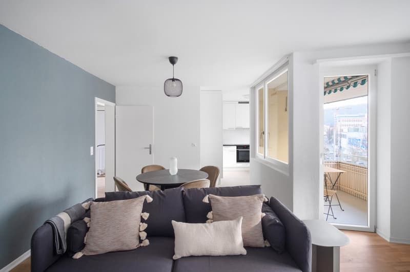 3.5 rooms in Oerlikon, close to the station, fully furnished, flexible immediate booking (2)