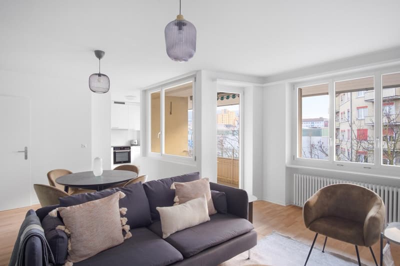 3.5 rooms in Oerlikon, close to the station, fully furnished, flexible immediate booking (4)