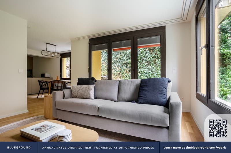 Stylish Hirslanden, 2.5 rooms, private garden, cellar, W/T, via Blueground (2)