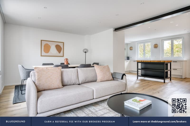 Ideal Wiedikon 4.5 rooms + W/T, + storage, 6 minutes to market, via Blueground (3)