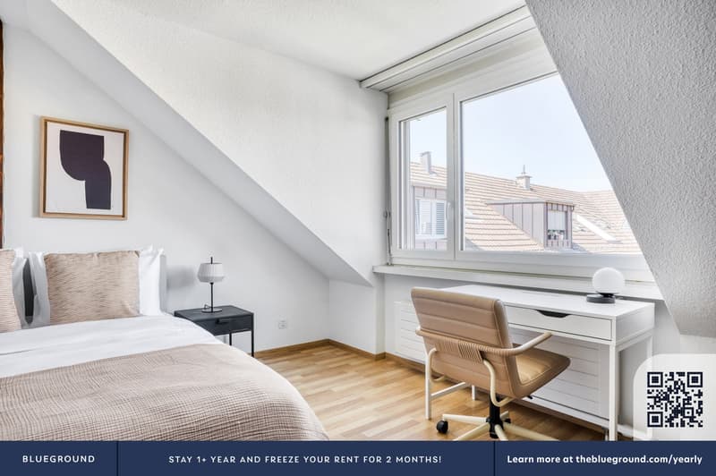 Hip Wipkingen 2.5 rooms + storage, 2 minutes to market, via Blueground (11)