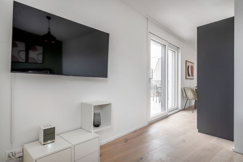 Sunny Wiedikon 1.5 rooms, basement, W/T. 3 minutes to the market, via Blueground (4)