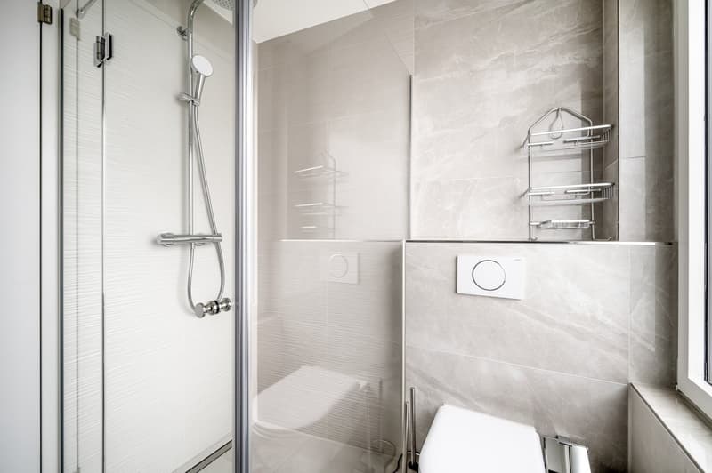 Sunny Wiedikon 1.5 rooms, basement, W/T. 3 minutes to the market, via Blueground (17)
