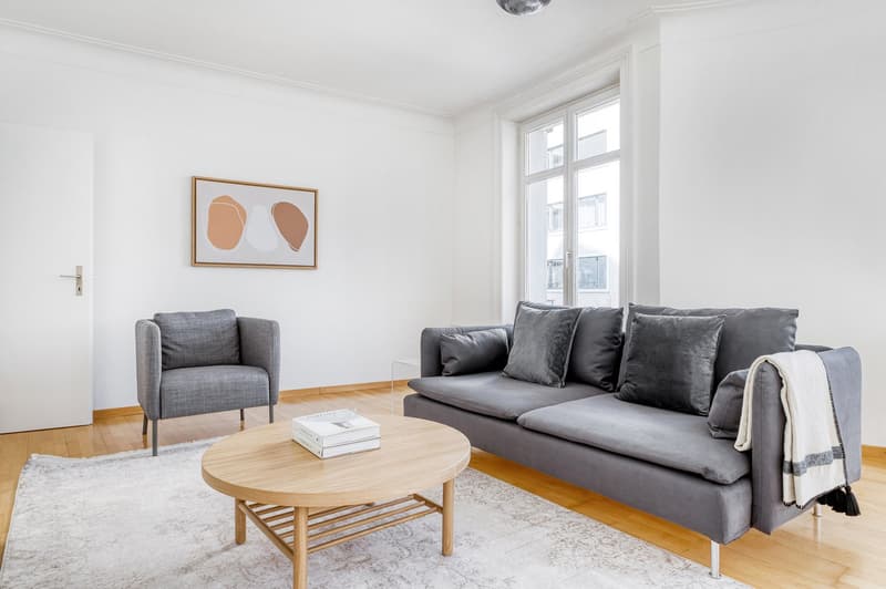 Charming Langstrasse 3.5 rooms + storage, 5 minutes to tram (2)