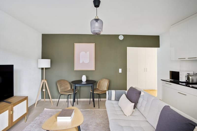 2.5 rooms in Oerlikon, close to the train station, fully furnished, flexible rental period, instant booking (3)