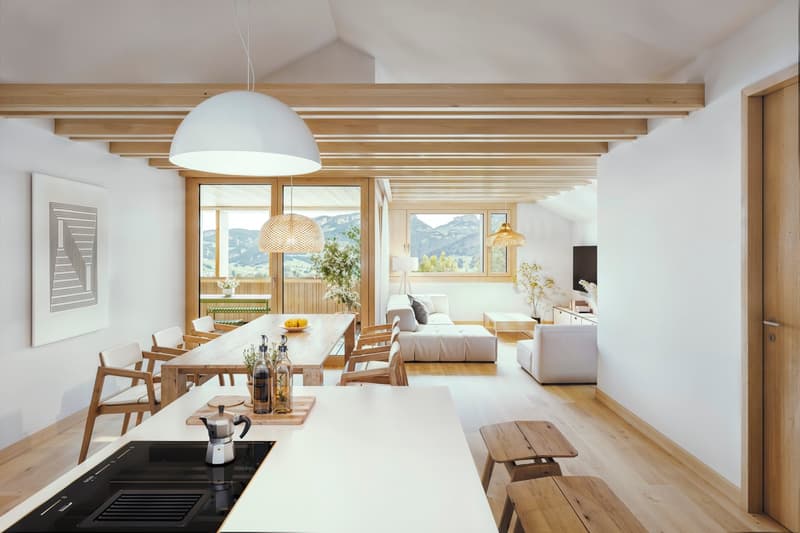 Moderne 3.5-Zimmer-Wohnung mit Bergpanorama (2)