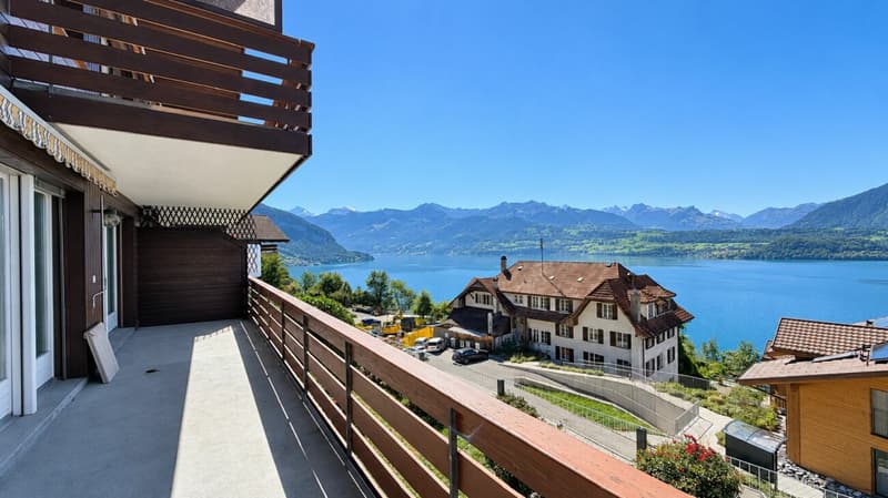 Wohnen mit See- und Bergsicht - 3½ Zimmer mit grossem Balkon in Gunten (1)