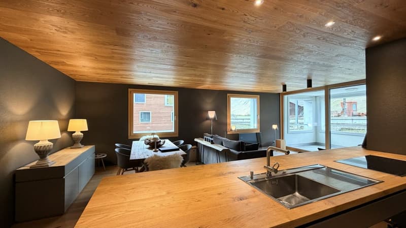 Exklusive 3-Zimmer-Wohnung in Andermatt - voll möbliert mit Designermöbeln (10)