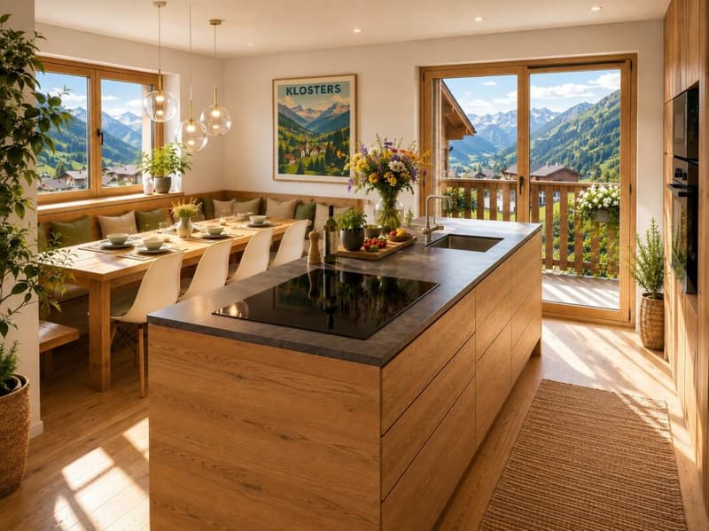 6.5 Zimmerwohnung, Exklusiv mit Panoramablick (2)