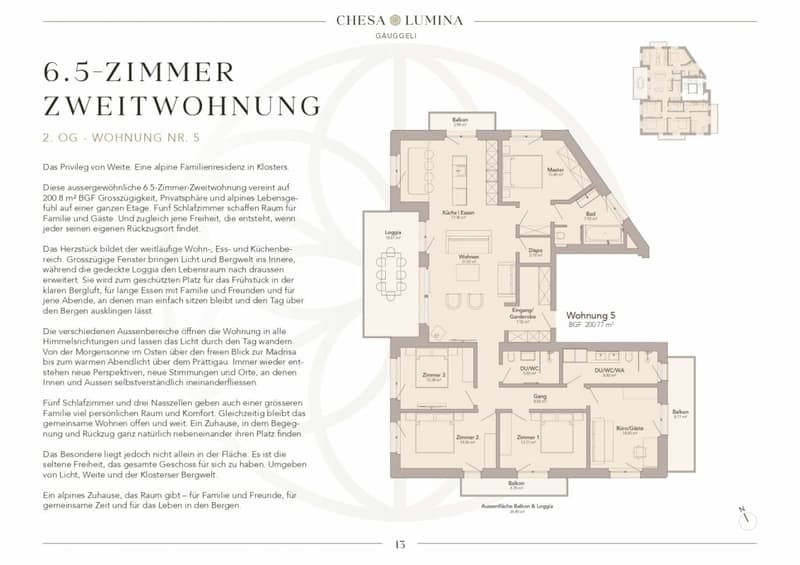 6.5 Zimmerwohnung, Exklusiv mit Panoramablick (9)