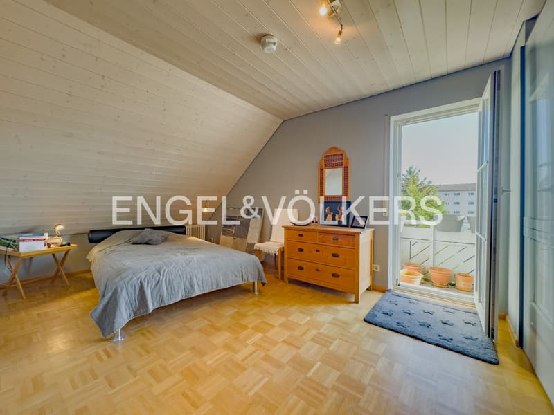Appartement-maisonnette élégant avec balcon ensoleillé et vue sur la verdure - (6)