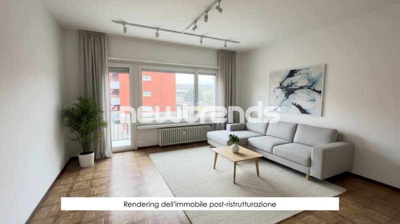 Mendrisio: Mietshaus mit Lager, 13 Garagen und 5 Außenparkplätzen (4)