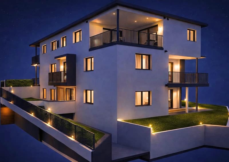 Tesserete: Duplex mit 5,5 Zimmern in exklusivem Kontext mit 8 Einheiten (6)