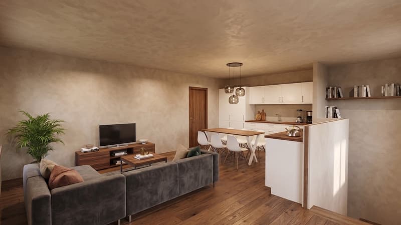 Tesserete: Duplex mit 5,5 Zimmern in exklusivem Kontext mit 8 Einheiten (2)