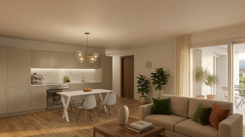 Tesserete, 3.5 rooms of new construction in a context of only 8 residential units. (2)