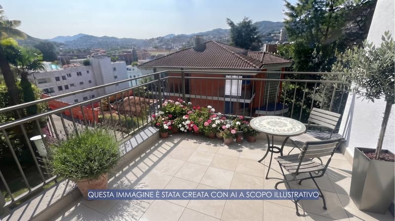 Viganello, 3.5 locali con terrazzo in contesto di poche unità (4)