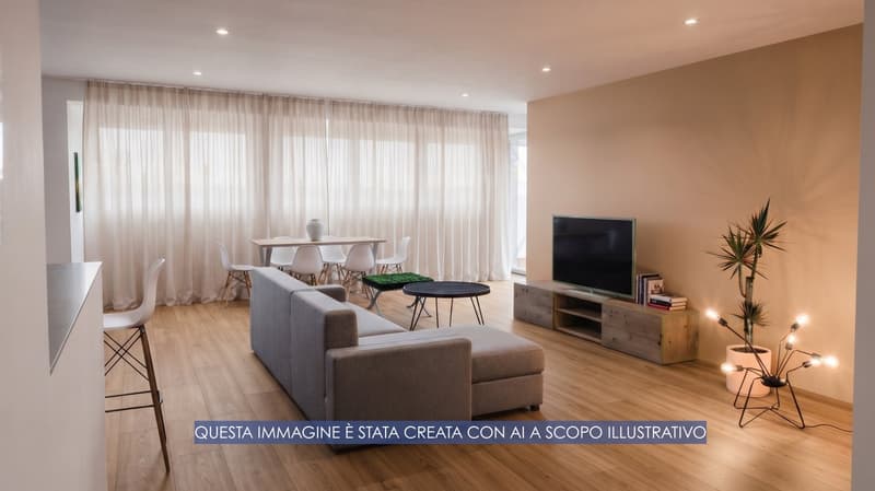 Viganello, 3.5 locali con terrazzo in contesto di poche unità (1)