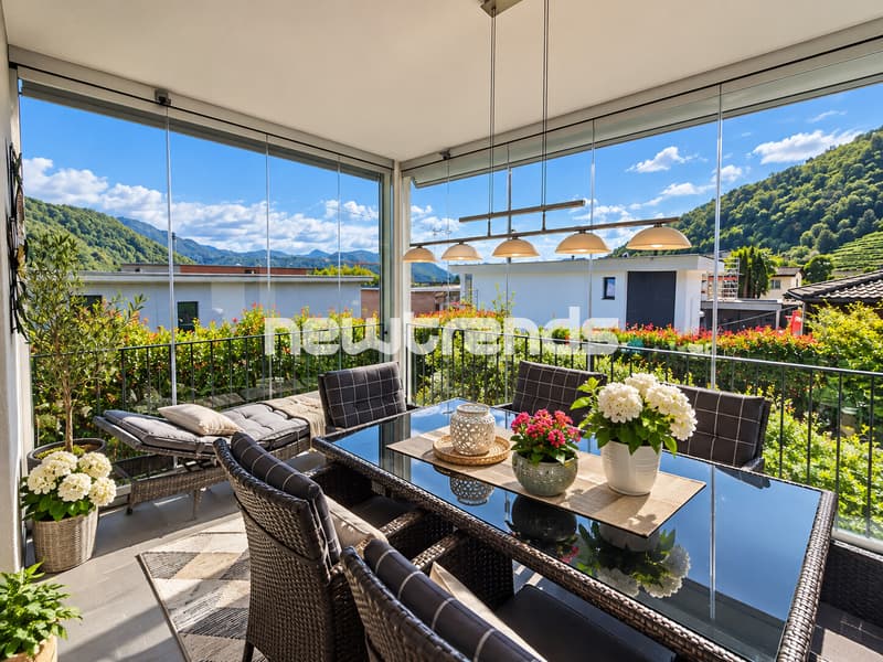 Agno, 4.5 loc con terrazza, giardino, jacuzzi, palestra privata e loca (6)