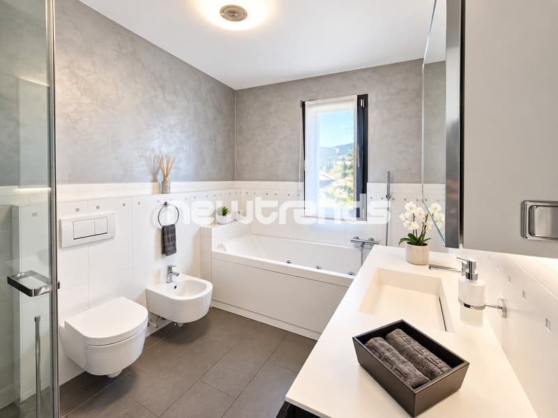 Agno, 4.5 loc con terrazza, giardino, jacuzzi, palestra privata e loca (9)