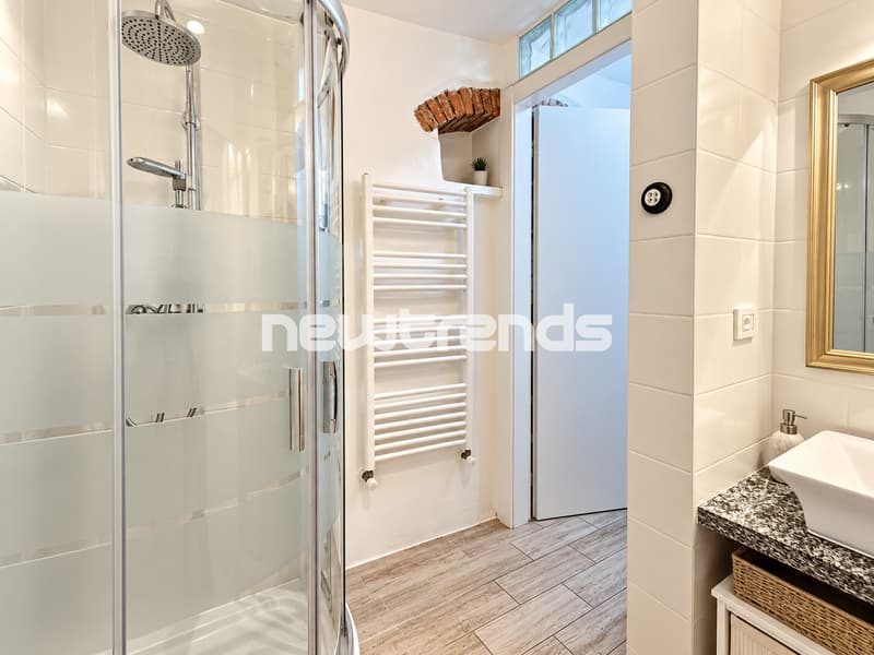 Bagno con doccia monolocale