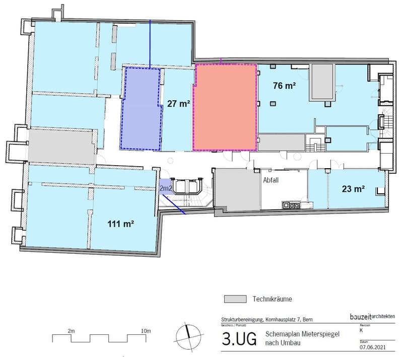Grundriss 3. UG
