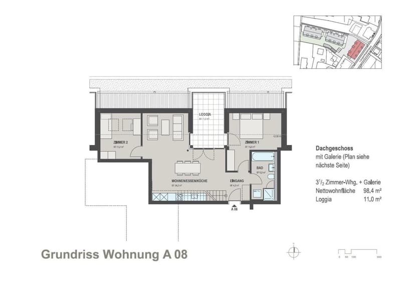 Grundriss Wohnung A08