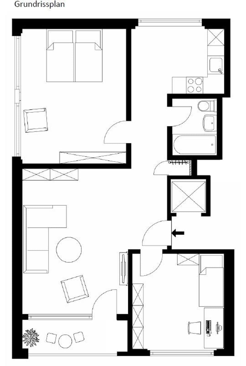 Grundrissplan