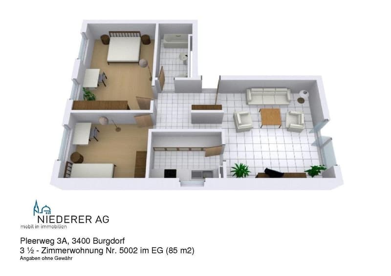 Appartement moderne 3.5 pièces avec balcon vitré (8)