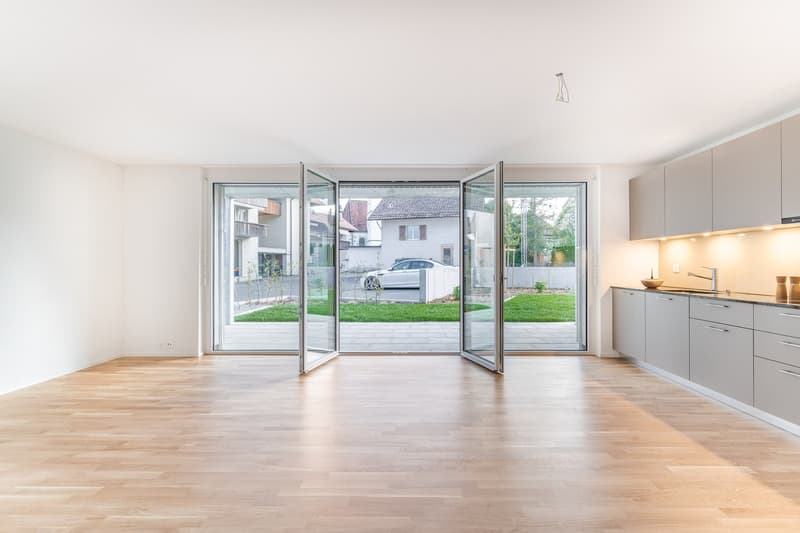 Wohnzimmer Ansicht Terrasse