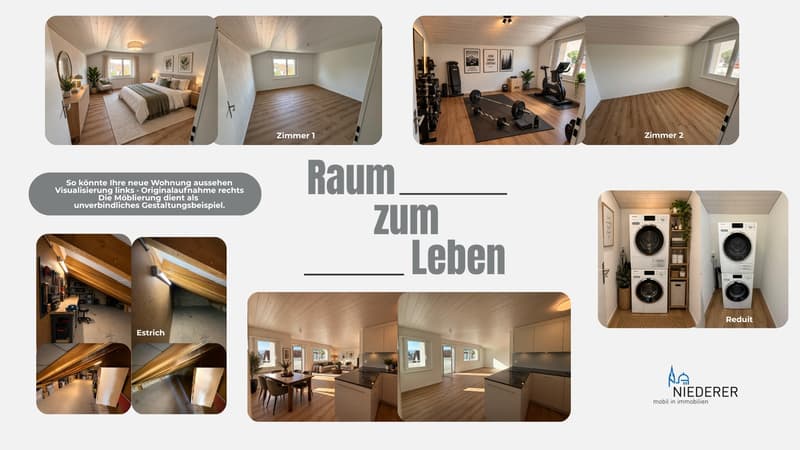 Einmalige Gelegenheit: Grosszügige 3,5 Zimmer Dachwohnung mit viel zusätzlichem Platz (3)