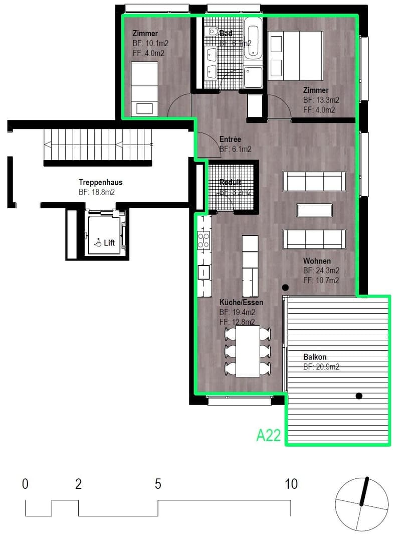 Grundrissplan