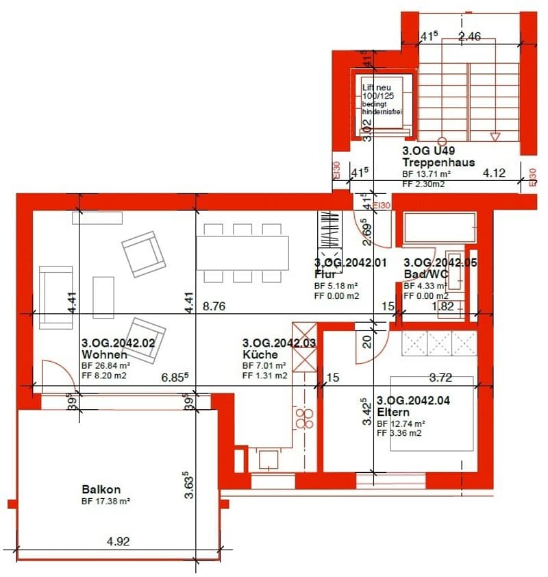Grundrissplan