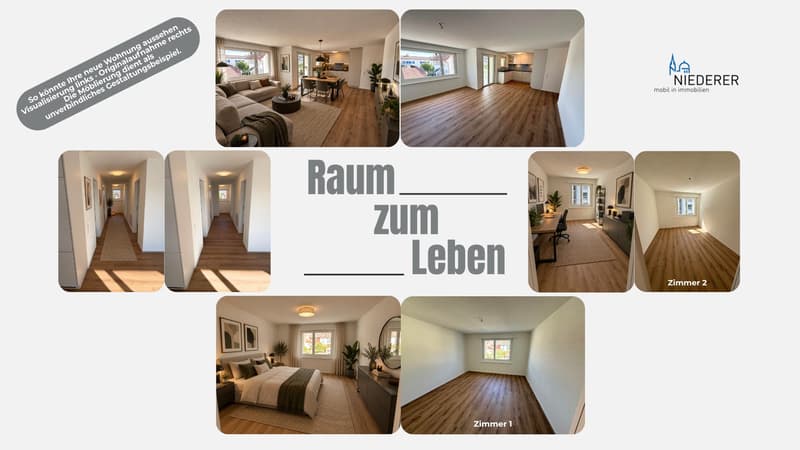 Modern wohnen: Sanierte 3½-Zimmer-Wohnung mit Balkon (3)