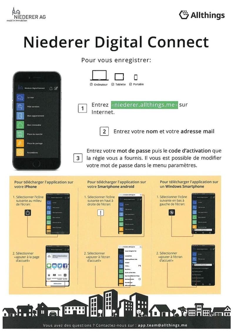 Application Niederer Connect