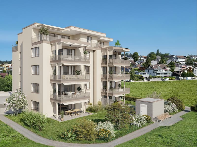 4.5-Zimmerwohnung mit grossem Balkon im Neubauprojekt "Unterhofen" in Gossau ZH (1)