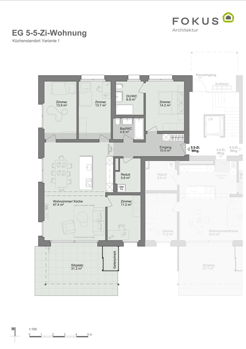 Moderne 5.5-Zimmer-Neubauwohnungen EG in Hombrechtikon (10)