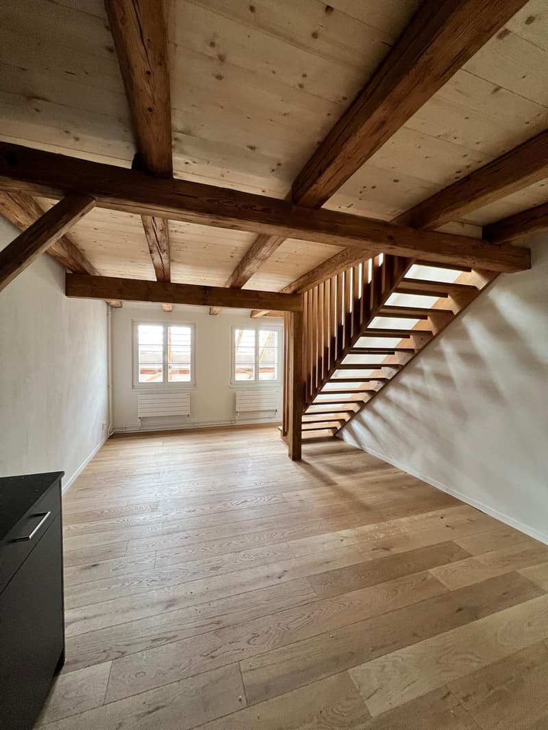 Stilvolle 2.5-Zimmer-Maisonette-Wohnung mit Gartensitzplatz (7)