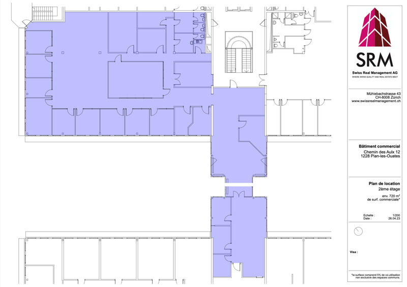 720m2 di uffici al 2° piano del CTN 12 a Plan-les-Ouates (6)