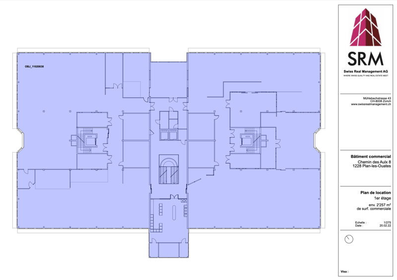 Magnificent premises of approx. 2'257m2 on the 1st floor of CTN 8 (1)